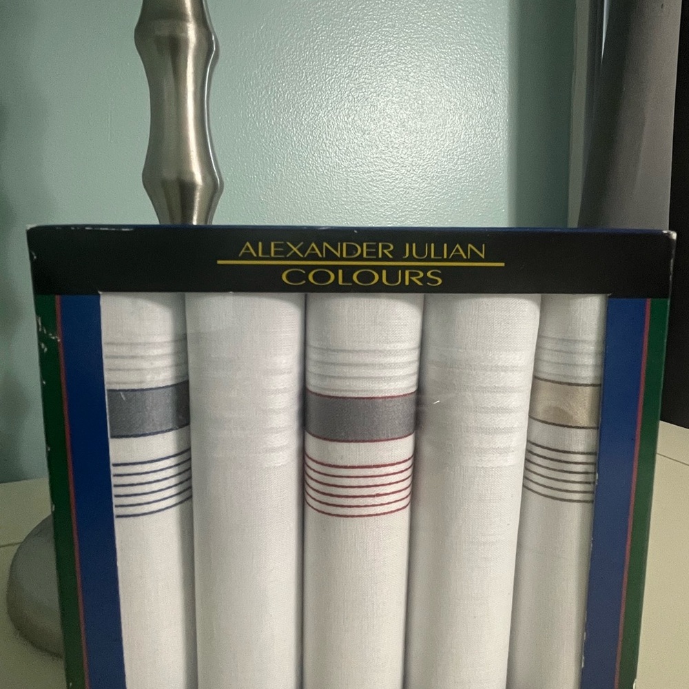 Alexander Julian Colours Striped handkerchief Set